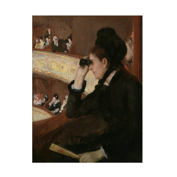 Cassatt 'In The Loge' Canvas Art