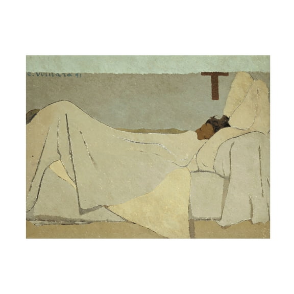 Edouard Vuillard 'In Bed' Canvas Art