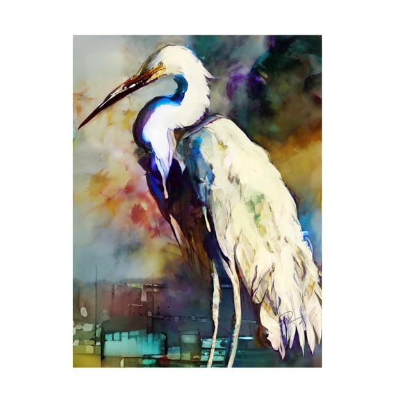 Ruth Day 'Egret After the Storm' Canvas Art