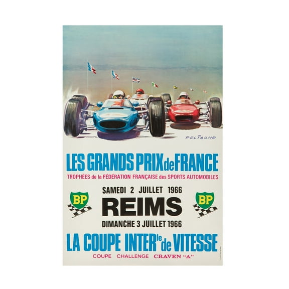 Lantern Press 'Racecar 3' Canvas Art