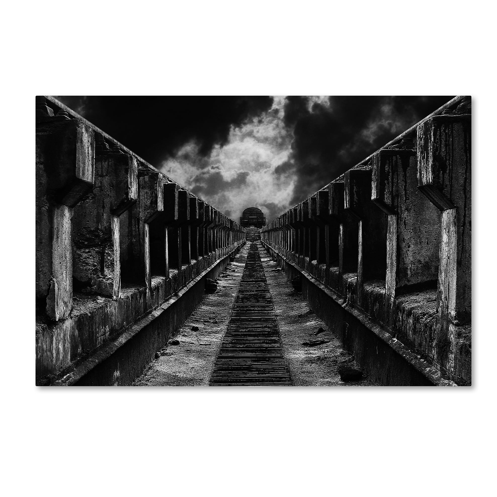 Mladjan Pajkic 'To The Train' Canvas Art