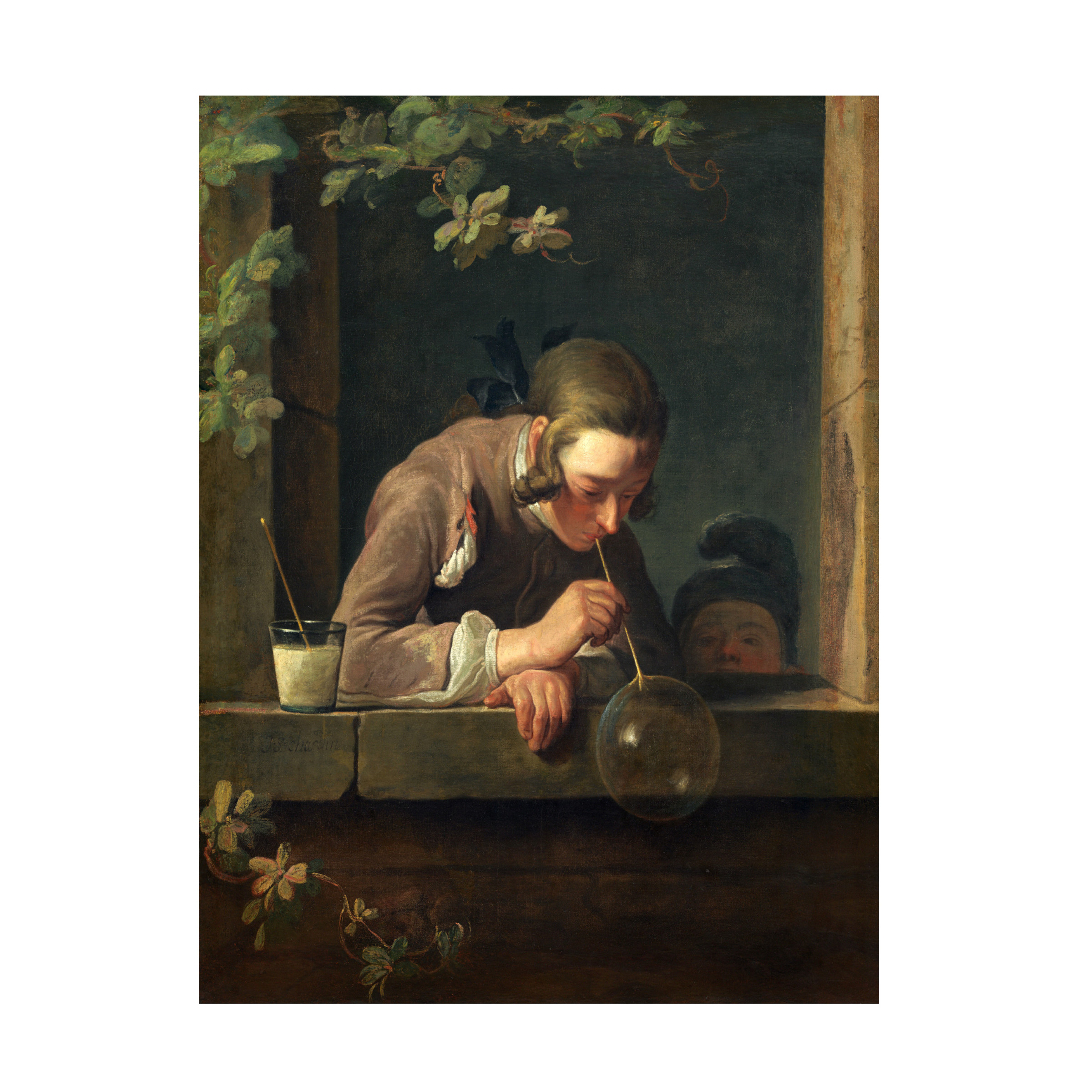 Chardin 'Soap Bubbles' Canvas Art