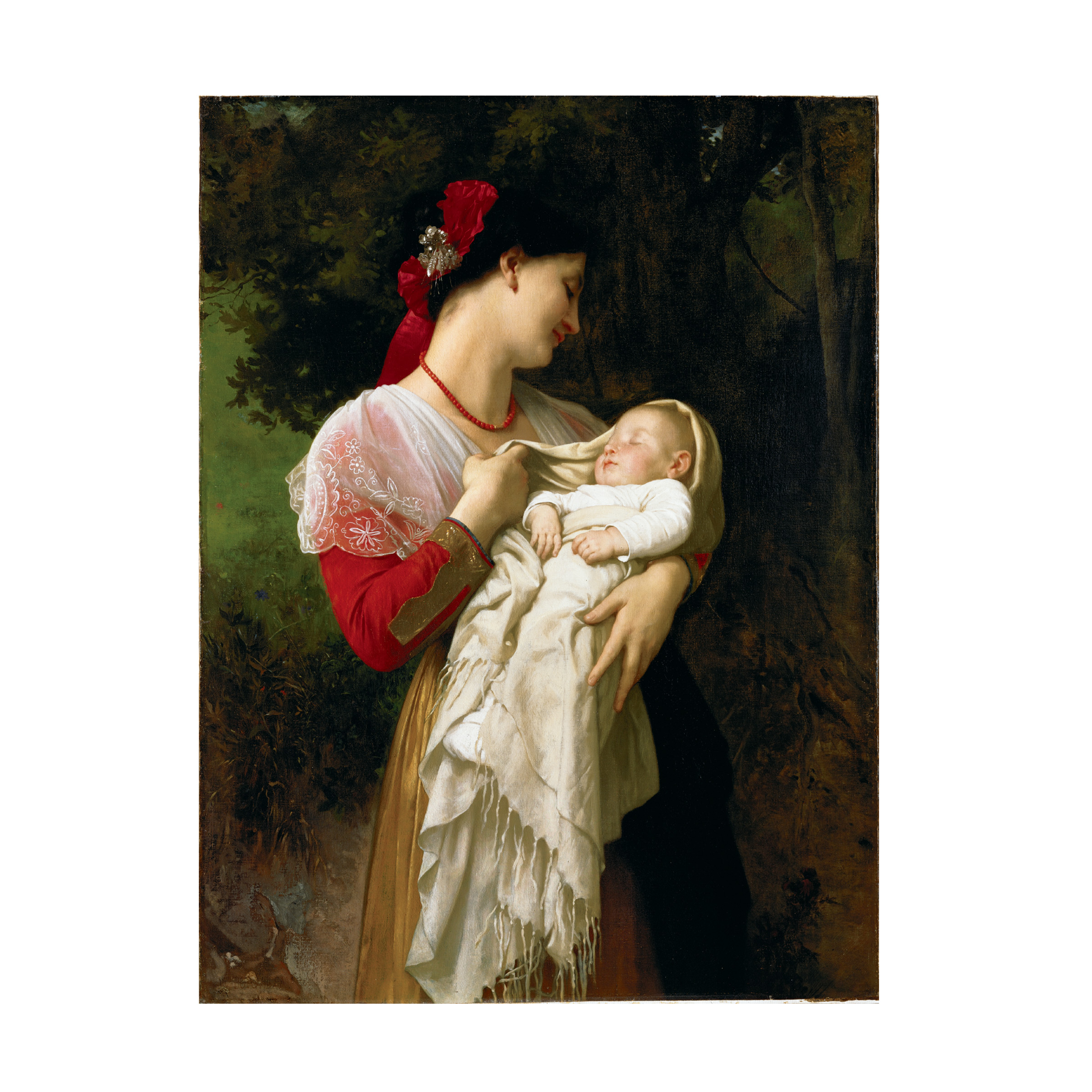 William-Adolphe Bouguereau 'Mother and Child' Canvas Art