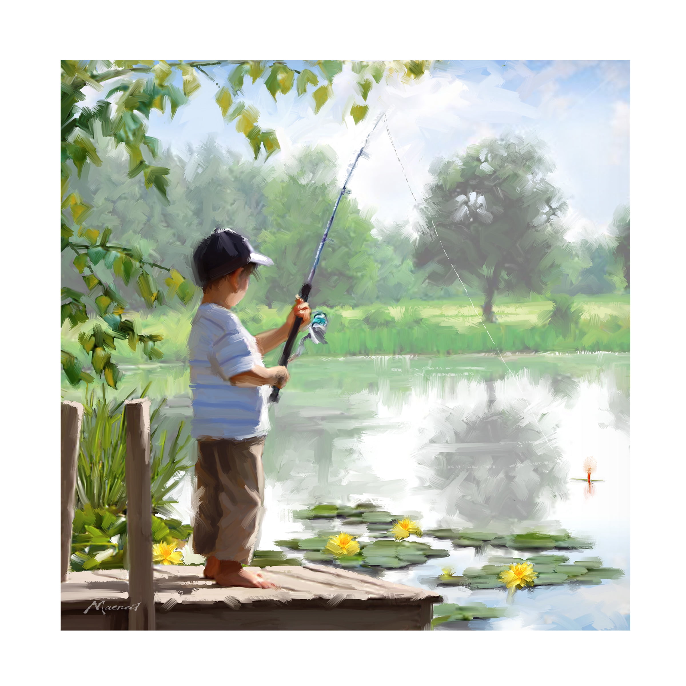 Trademark Fine Art The Macneil Studio Summer Dress Canvas Wall Art - 35x35