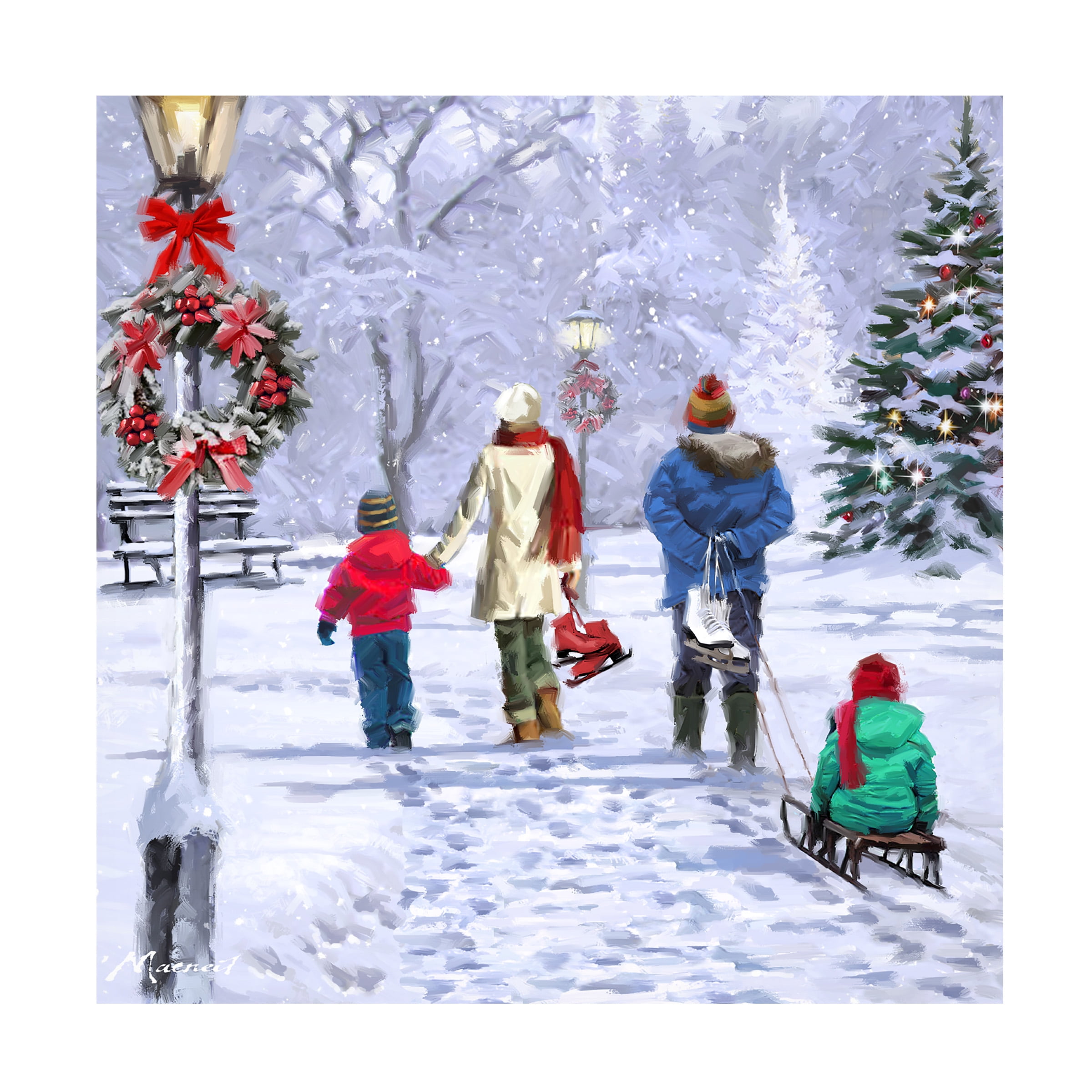 The Macneil Studio 'Skaters Returning' Canvas Art