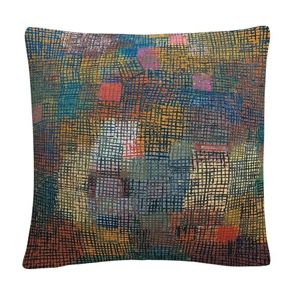 Paul Klee 'Colors From A Distance' 16 X 16 Decorative Throw Pillow