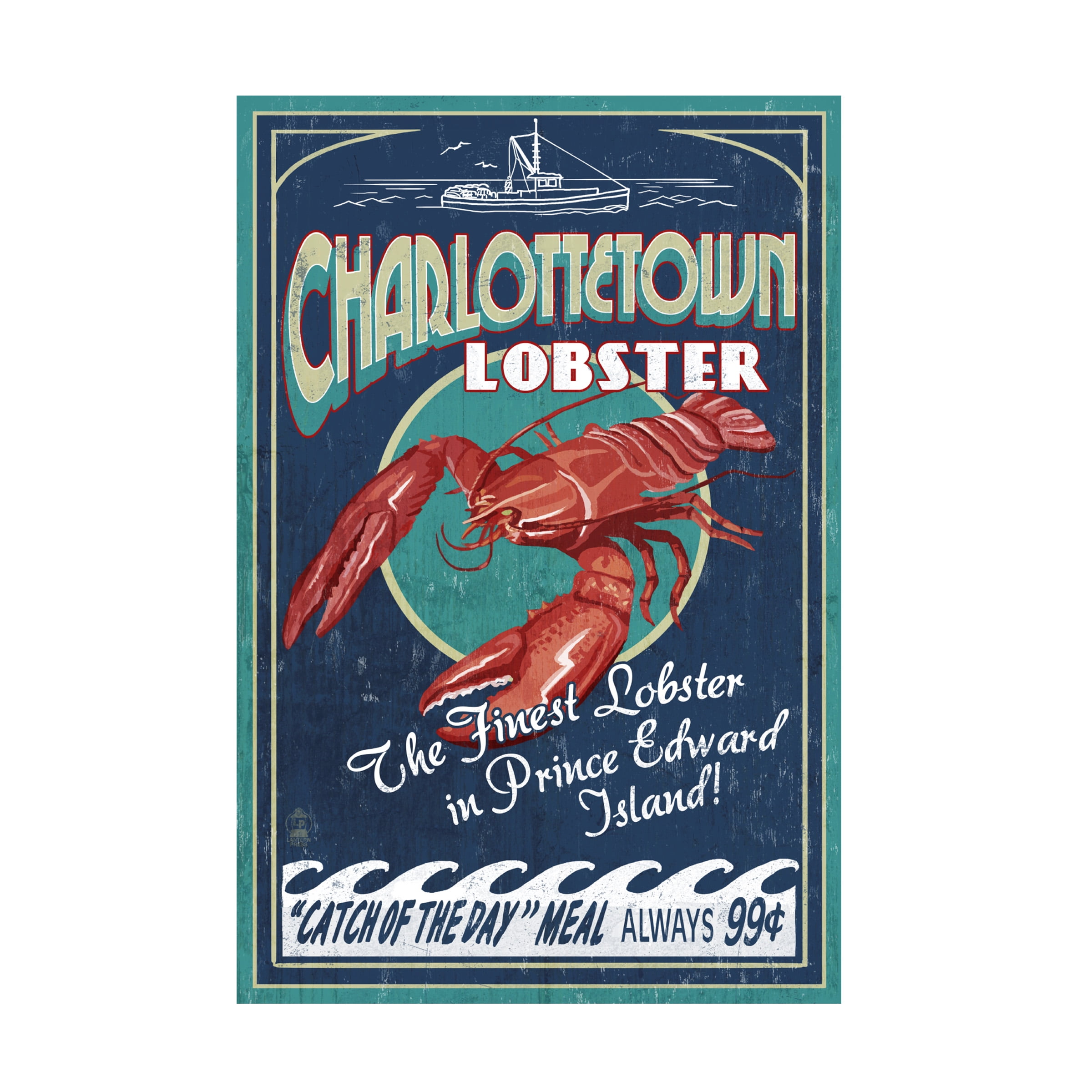 Lantern Press 'Lobster' Canvas Art