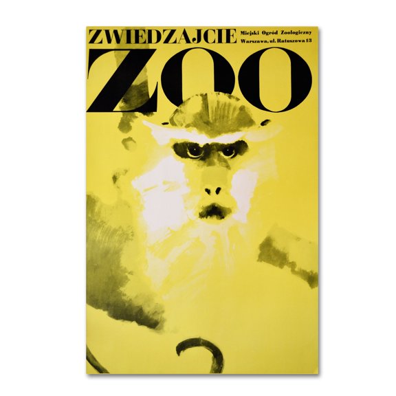 Vintage Apple Collection 'Monkey-Zoo' Canvas Art