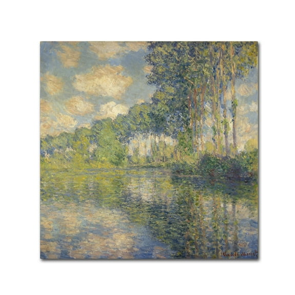 Monet 'Poplars On The Epte' Canvas Art