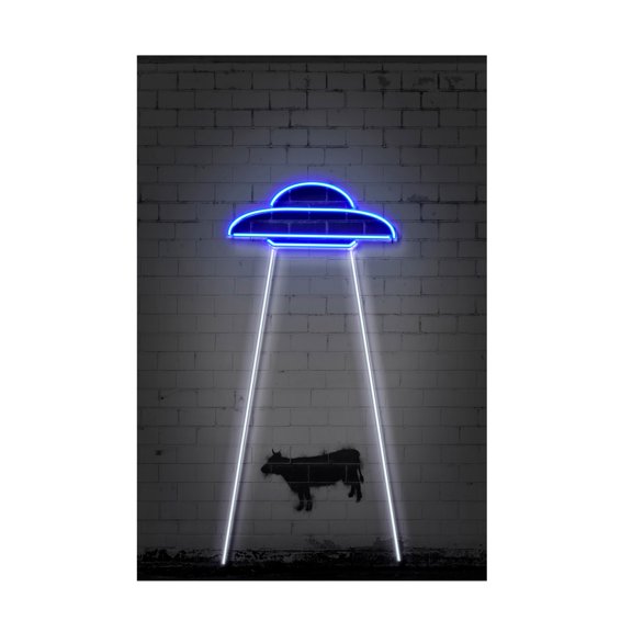 Octavian Mielu 'UFO' Canvas Art