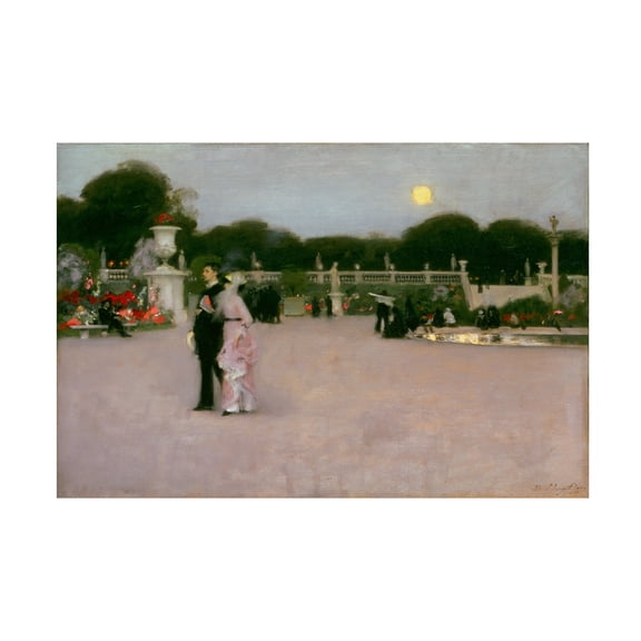 John Singer Sargent 'In The Luxembourg Gardens' Canvas Art