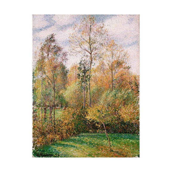 Pissarro 'Autumn Poplars' Canvas Art