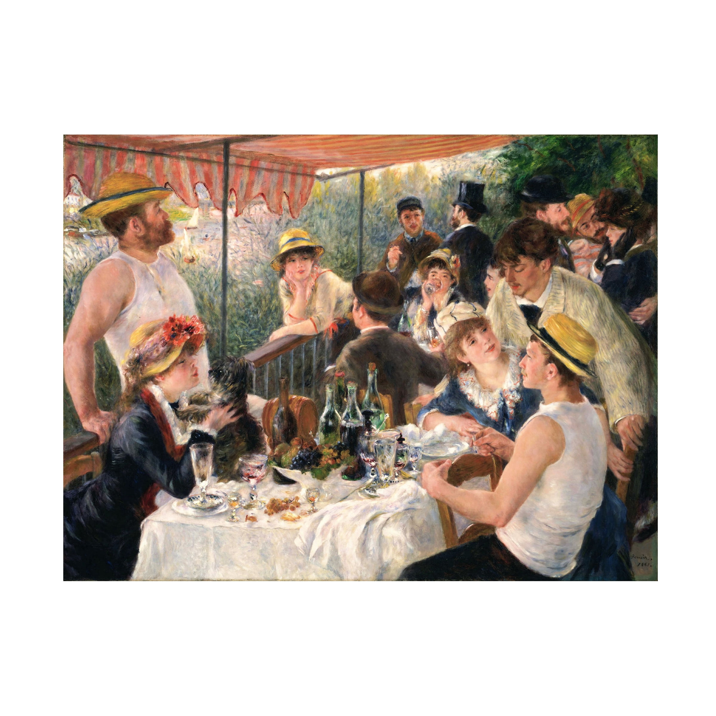 Trademark Fine Art Pierre Renoir The Luncheon of the Boating Party Canvas Wall Art - 35x47