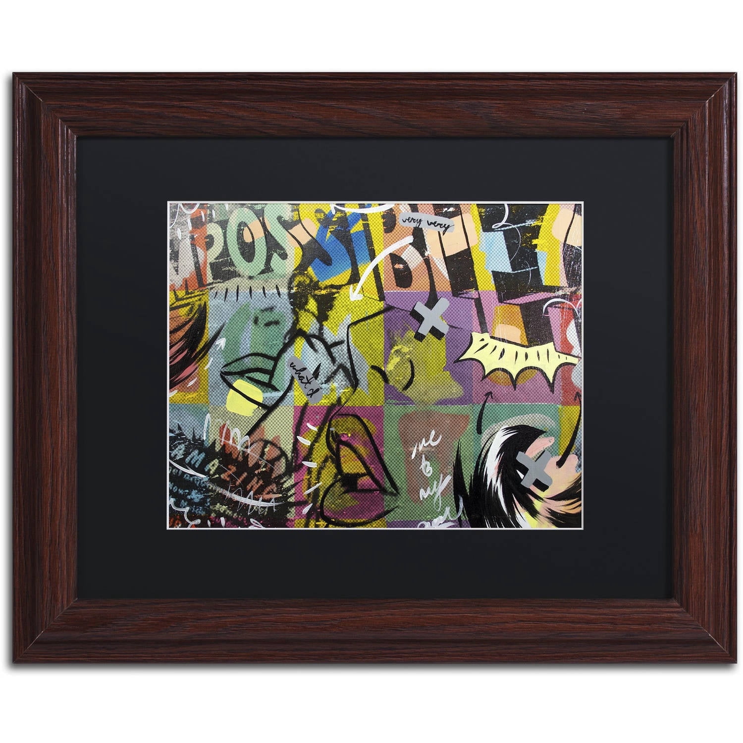 Dan Monteavaro 'IMPOSSIBLE' Black Matted Framed Art