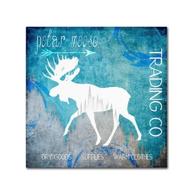 LightBoxJournal 'Polar Ice Moose' Canvas Art