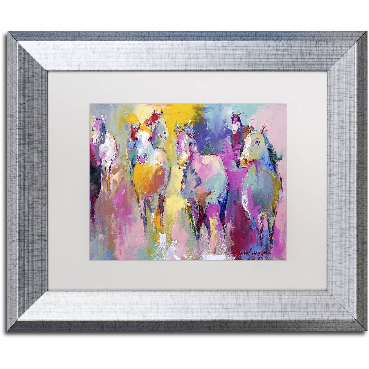 Richard Wallich 'Wild' Matted Framed Art