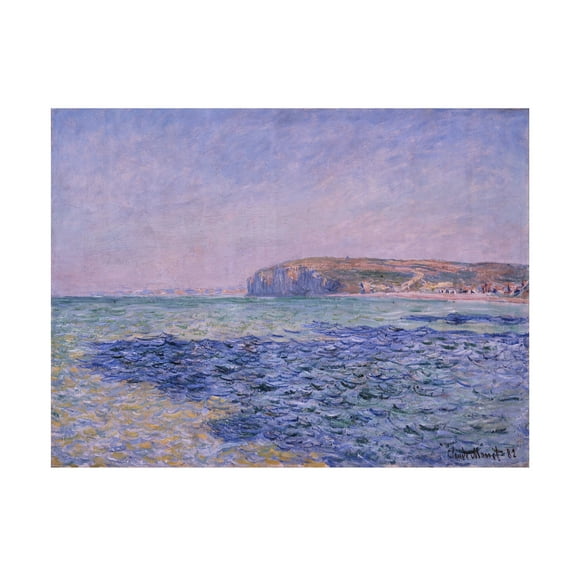 Monet 'Shadows On The Sea The Cliffs At Pourville' Canvas Art