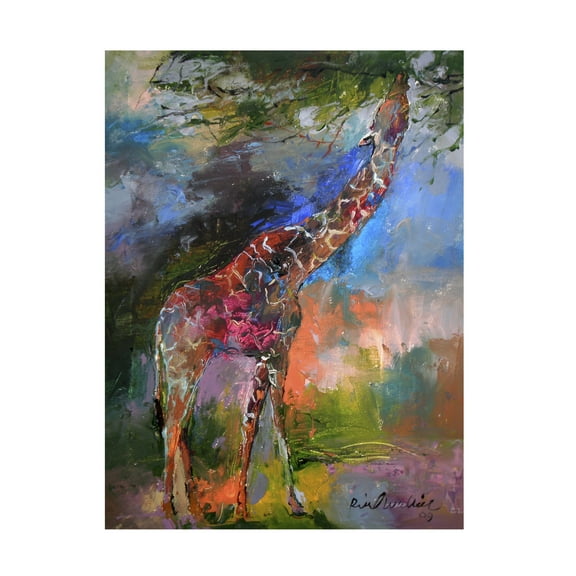 Richard Wallich 'Giraffe' Canvas Art
