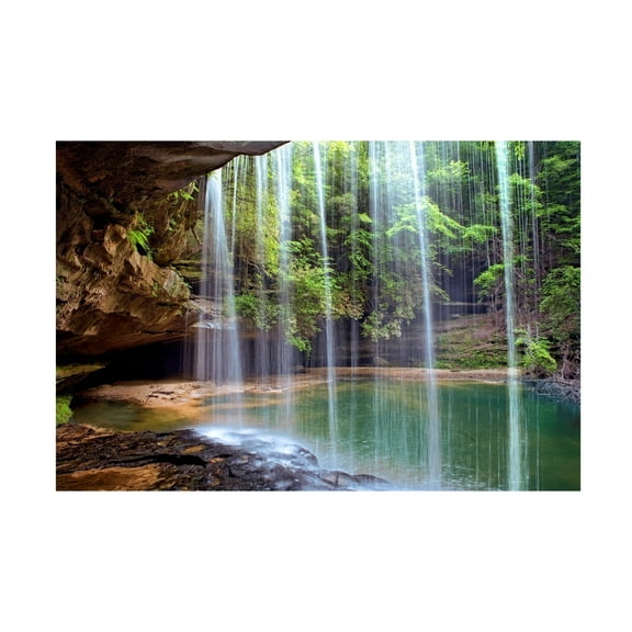 Mike Jones Photo 'Alabama Caney Creek Veil' Canvas Art
