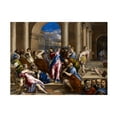 thumbnail image 1 of El Greco 'Christ driving out the money changers from the temple' Canvas Art, 1 of 5