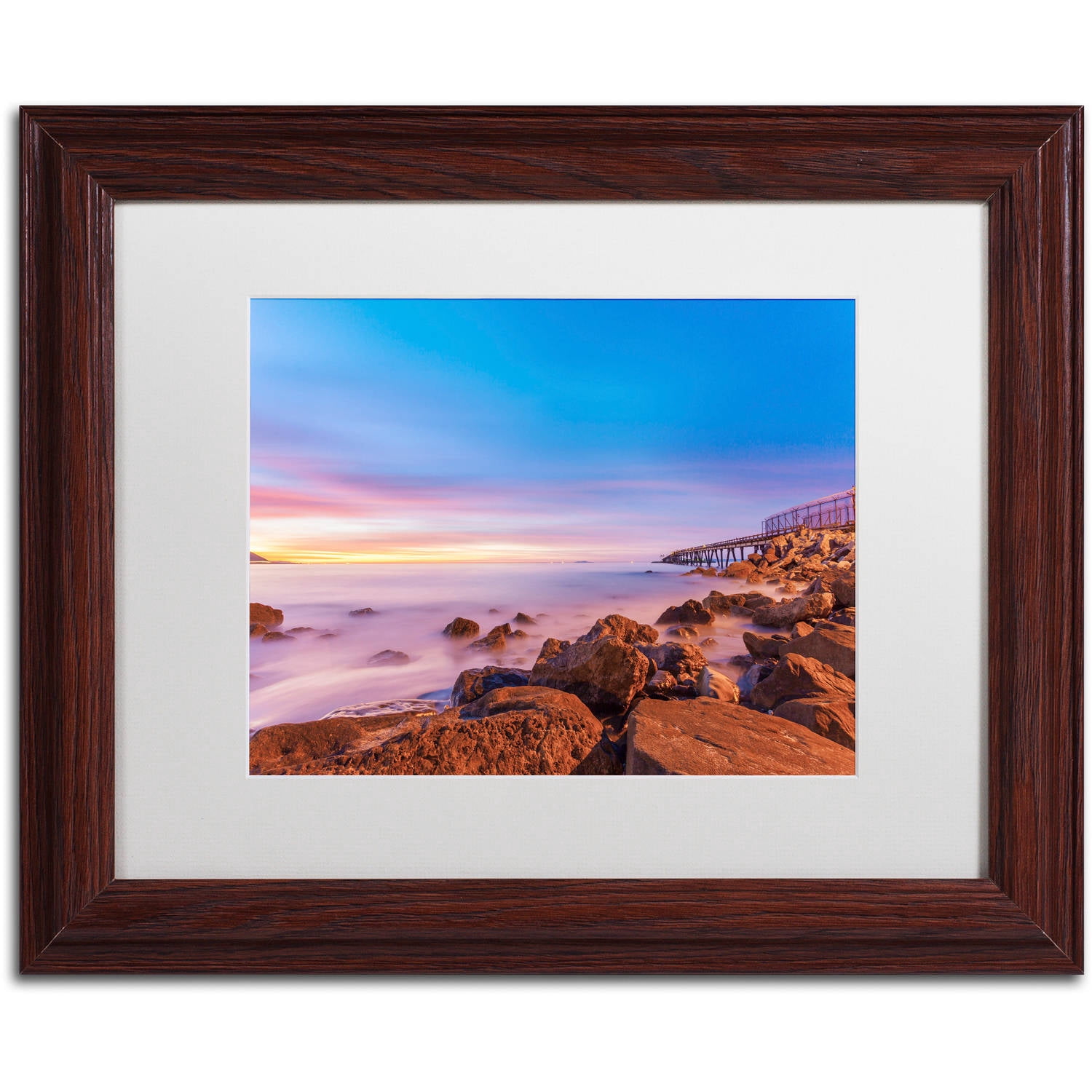 Chris Moyer 'Low Shoals View' Matted Framed Art