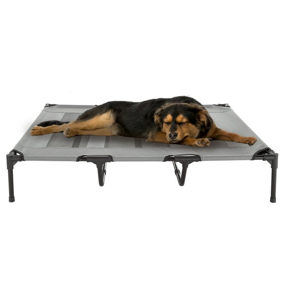 PETMAKER 48x35.5-Inch Elevated Dog Bed - Indoor/Outdoor Cot for Pets (Gray)