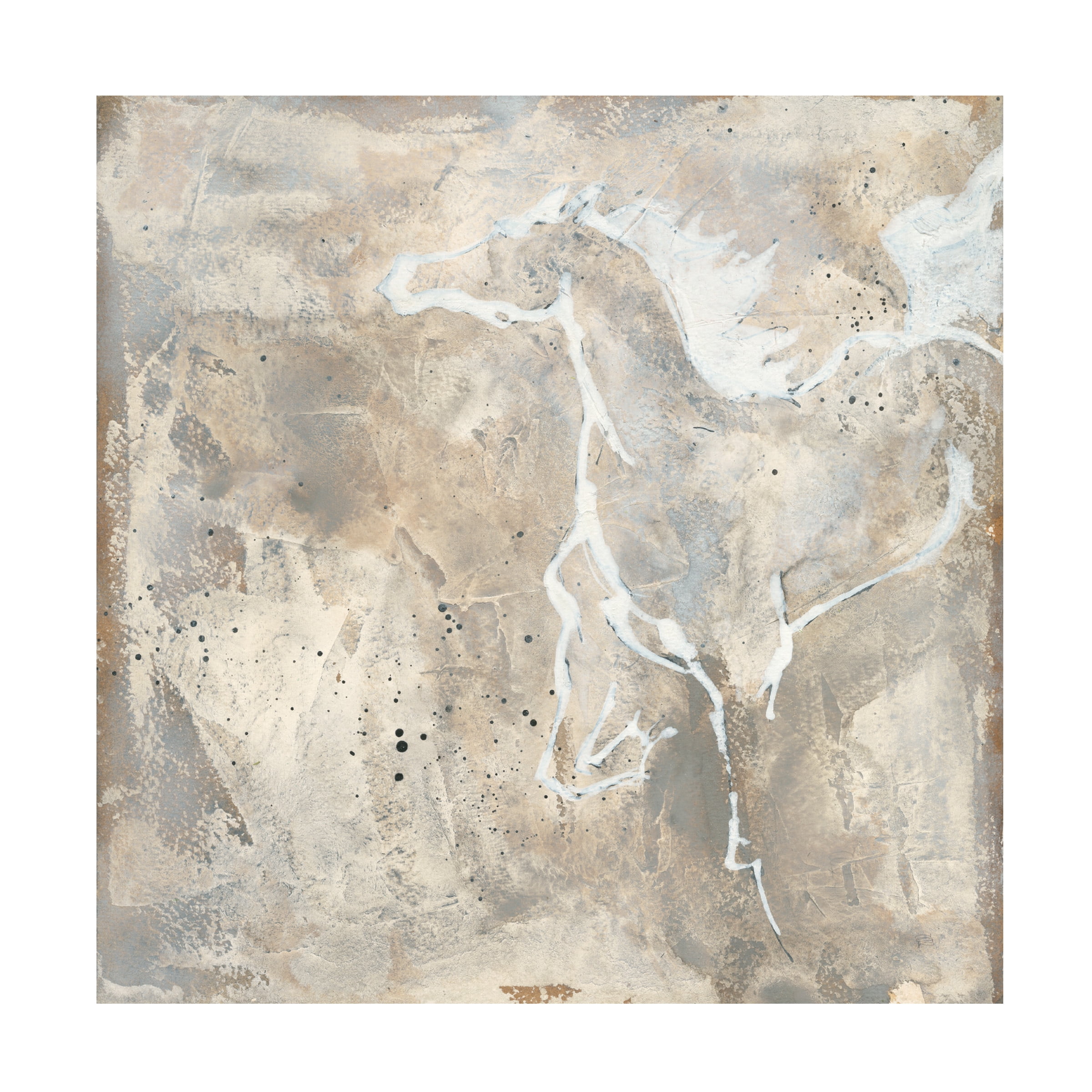 Chris Paschke 'White Horse Ii' Canvas Art