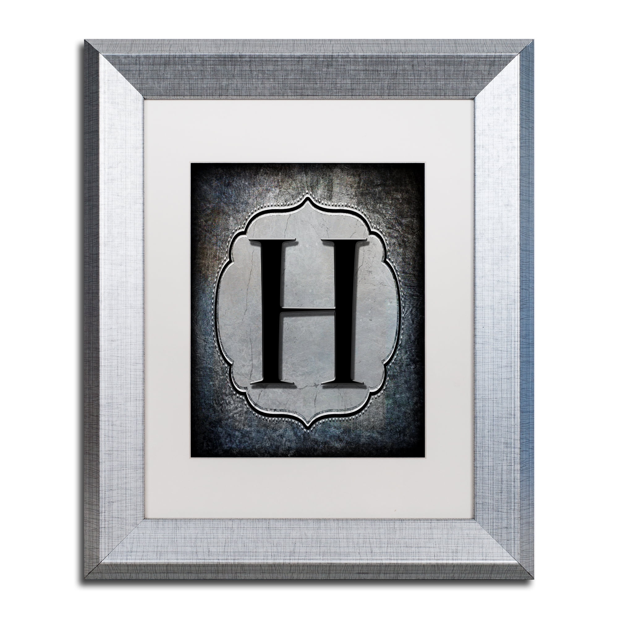 LightBoxJournal 'Letter H' Matted Framed Art