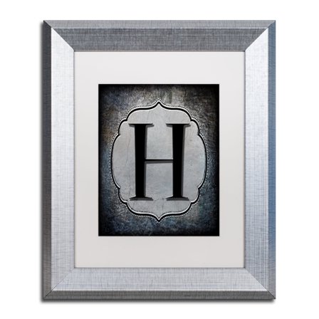 LightBoxJournal 'Letter H' Matted Framed Art
