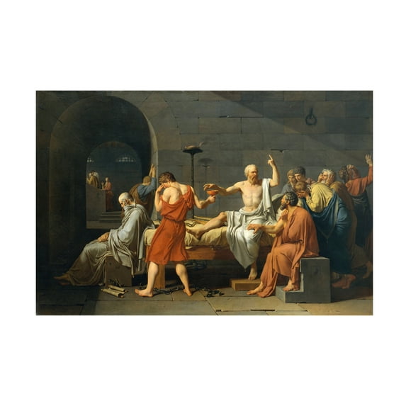 David 'The Death Of Socrates' Canvas Art