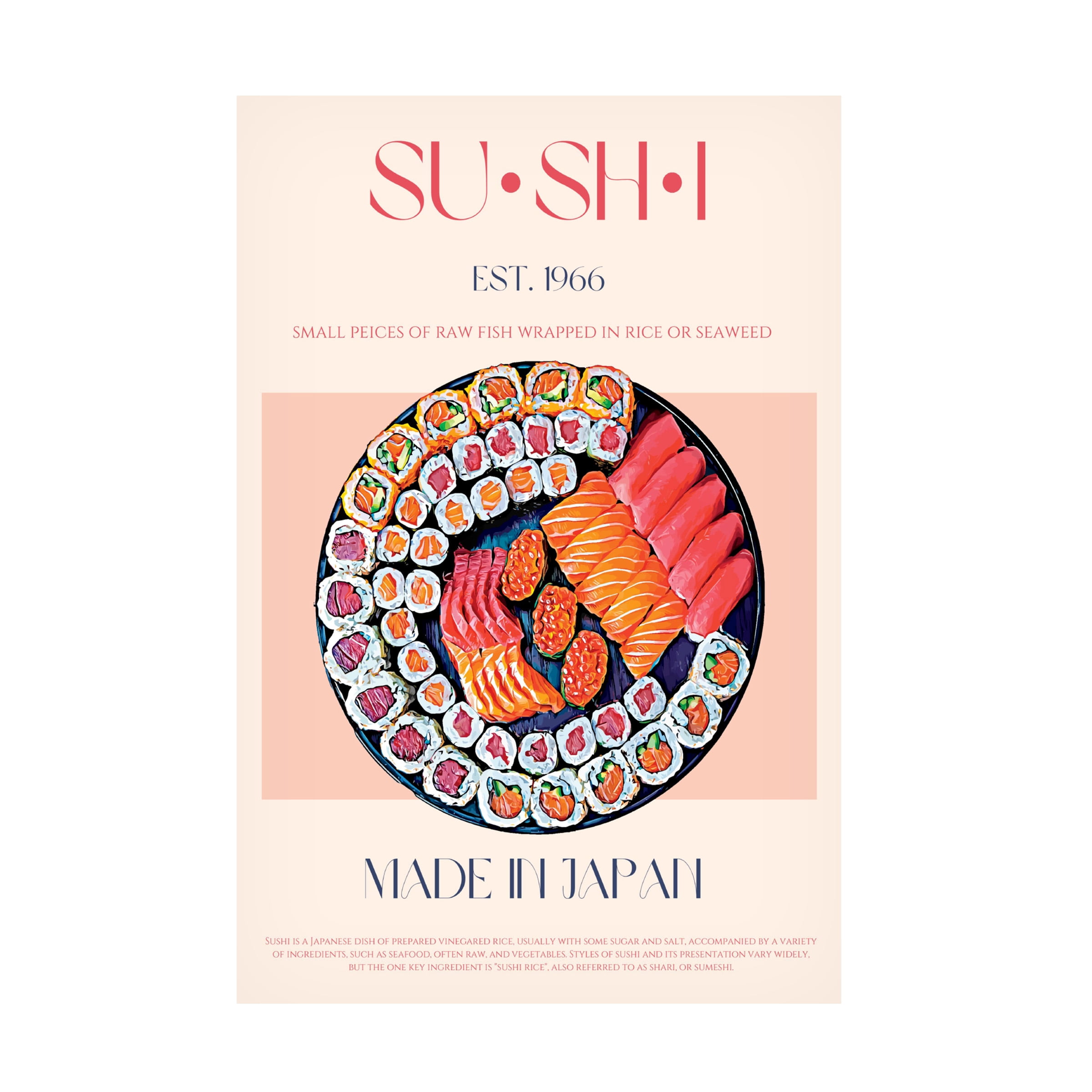 Nazma Khokhar 'Sushi' Canvas Art