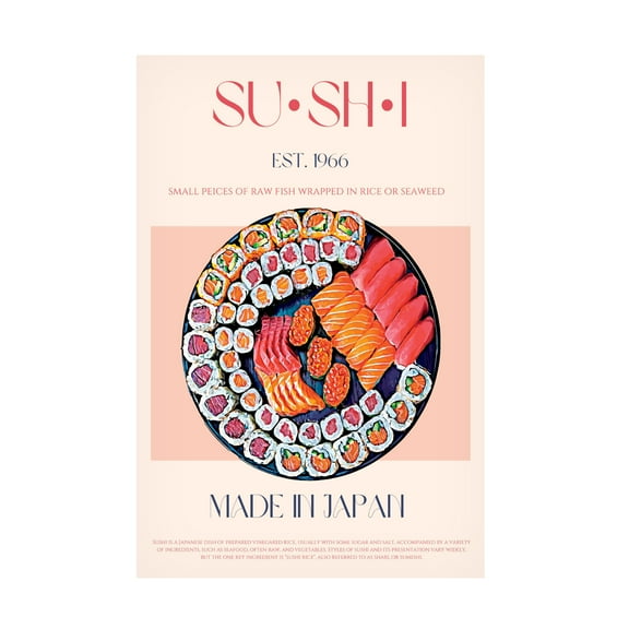 Nazma Khokhar 'Sushi' Canvas Art