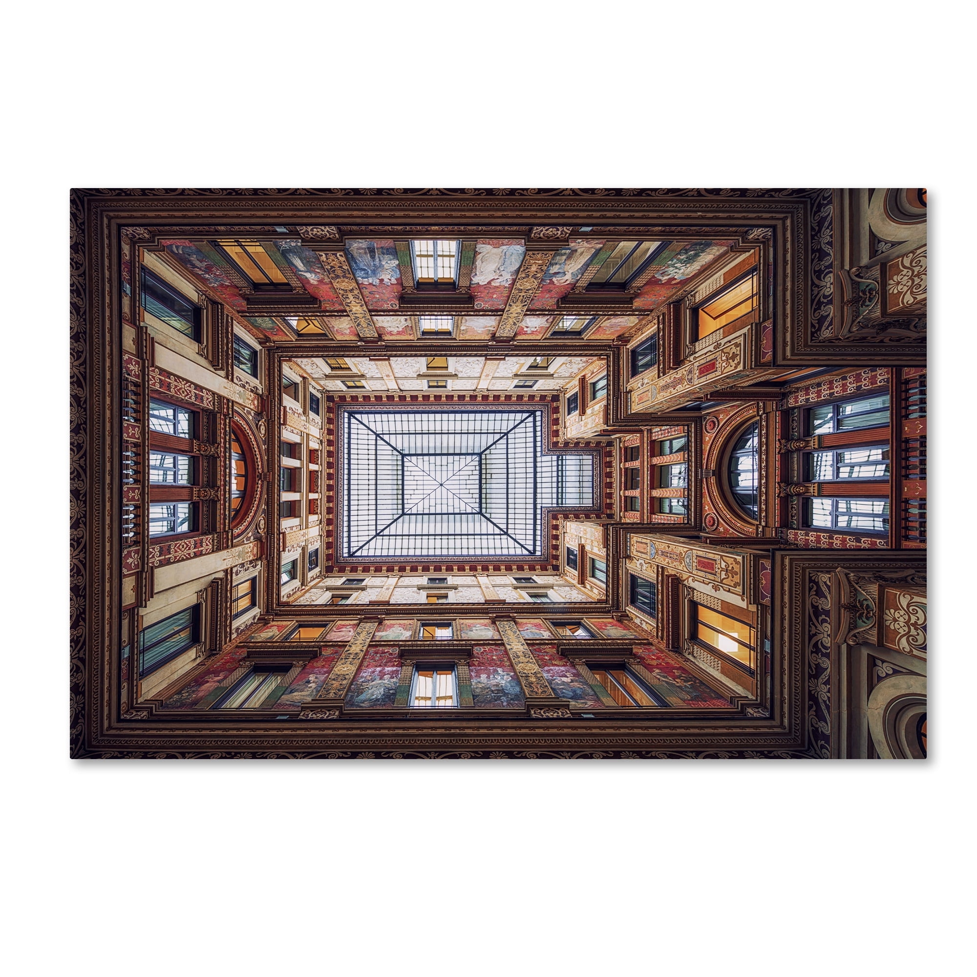 Massimo Cuomo 'Galleria Sciarra, Rome' Canvas Art