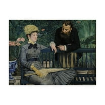 Manet 'In the Conservatory' Canvas Art