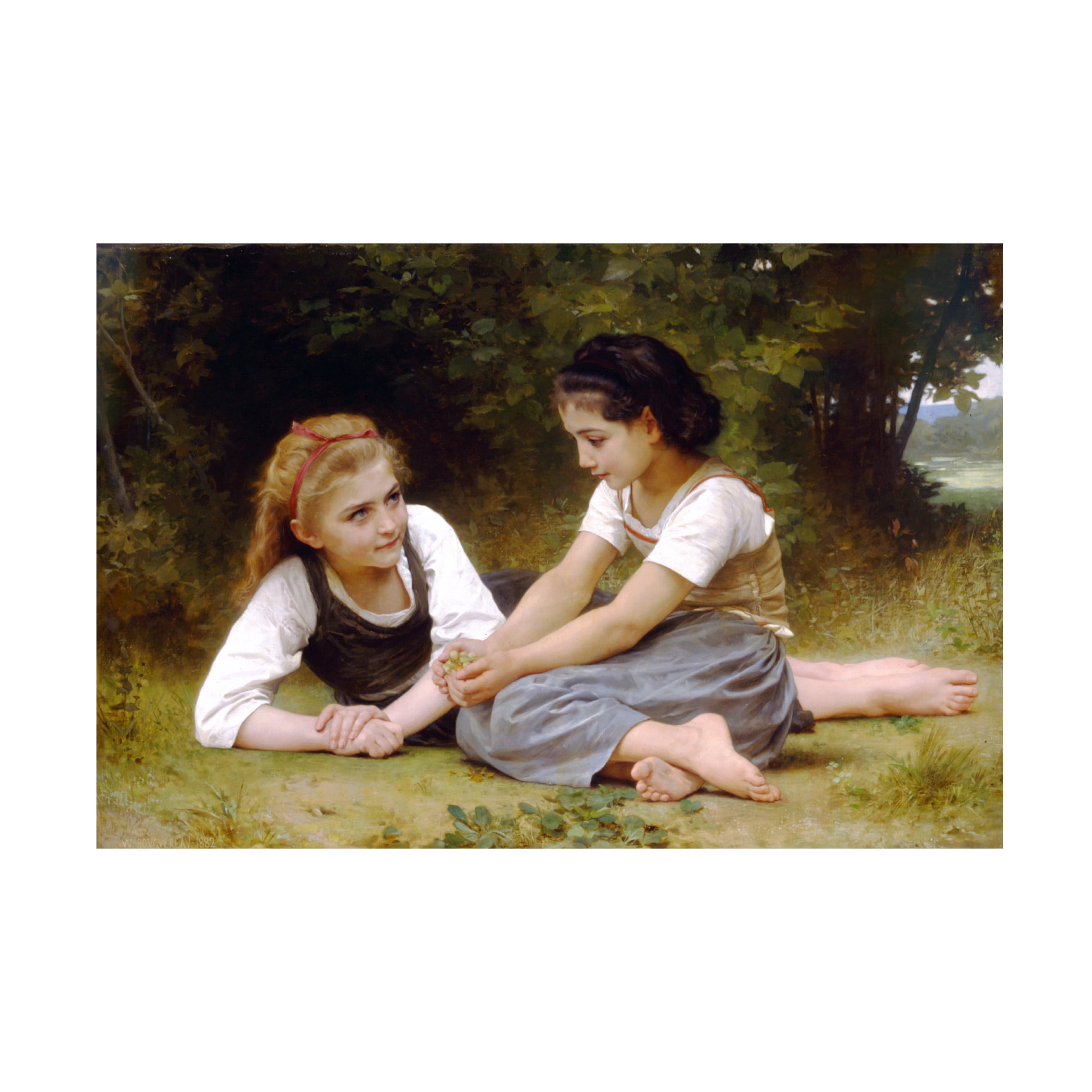 Bouguereau 'The Nut Gatherers' Canvas Art