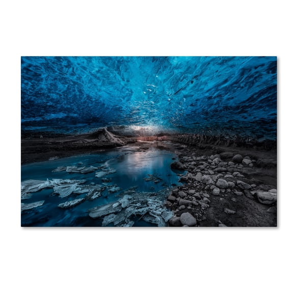 Javier De La 'Ice Cave' Canvas Art