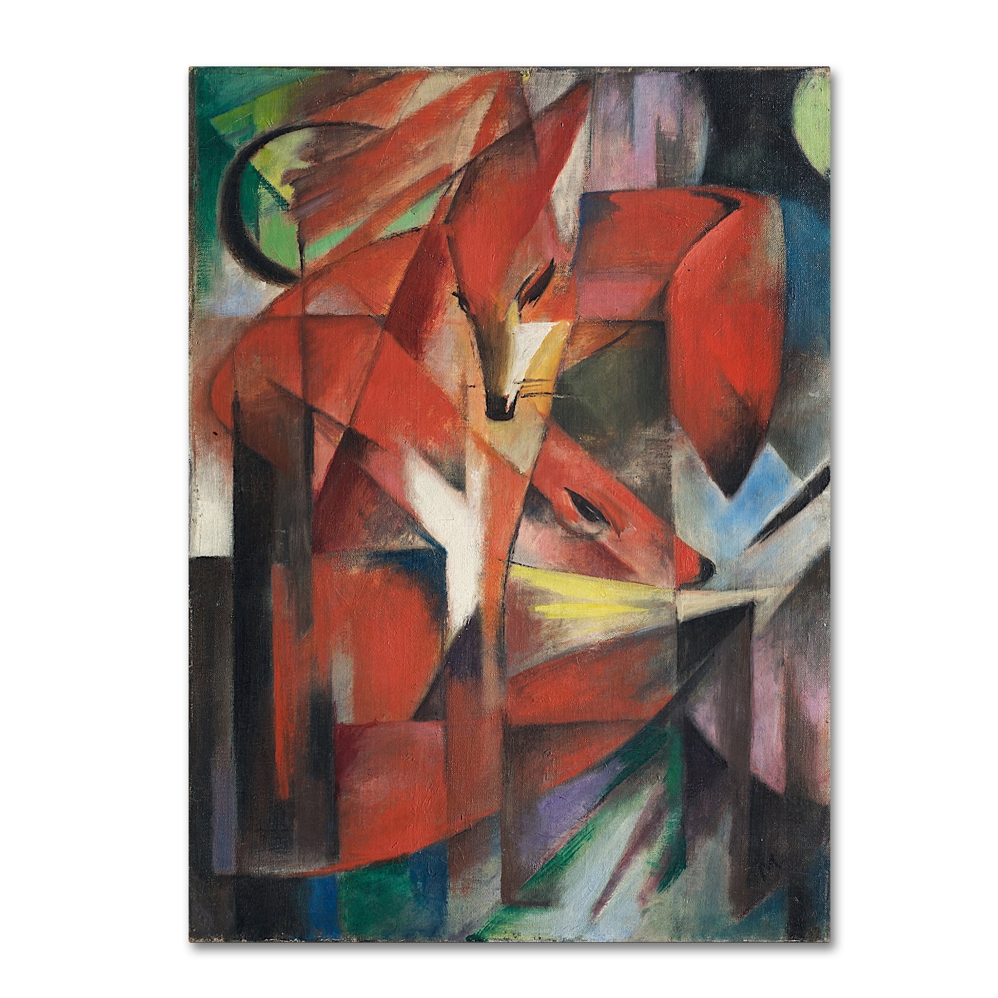 Franz Marc 'The Fox 1913' Canvas Art
