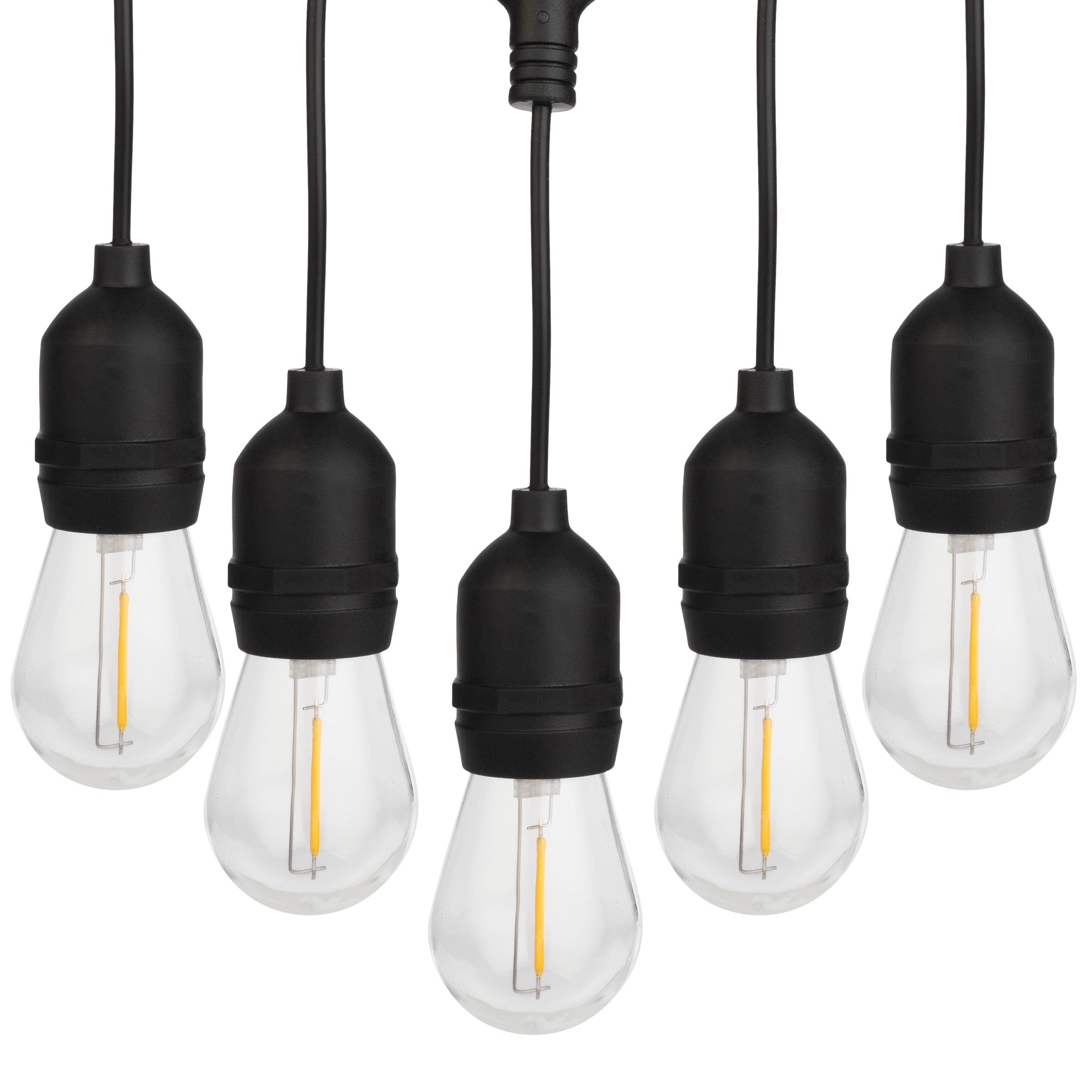 Pure Garden 40FT Outdoor String Lights with Vintage-Style LED Edison Bulbs