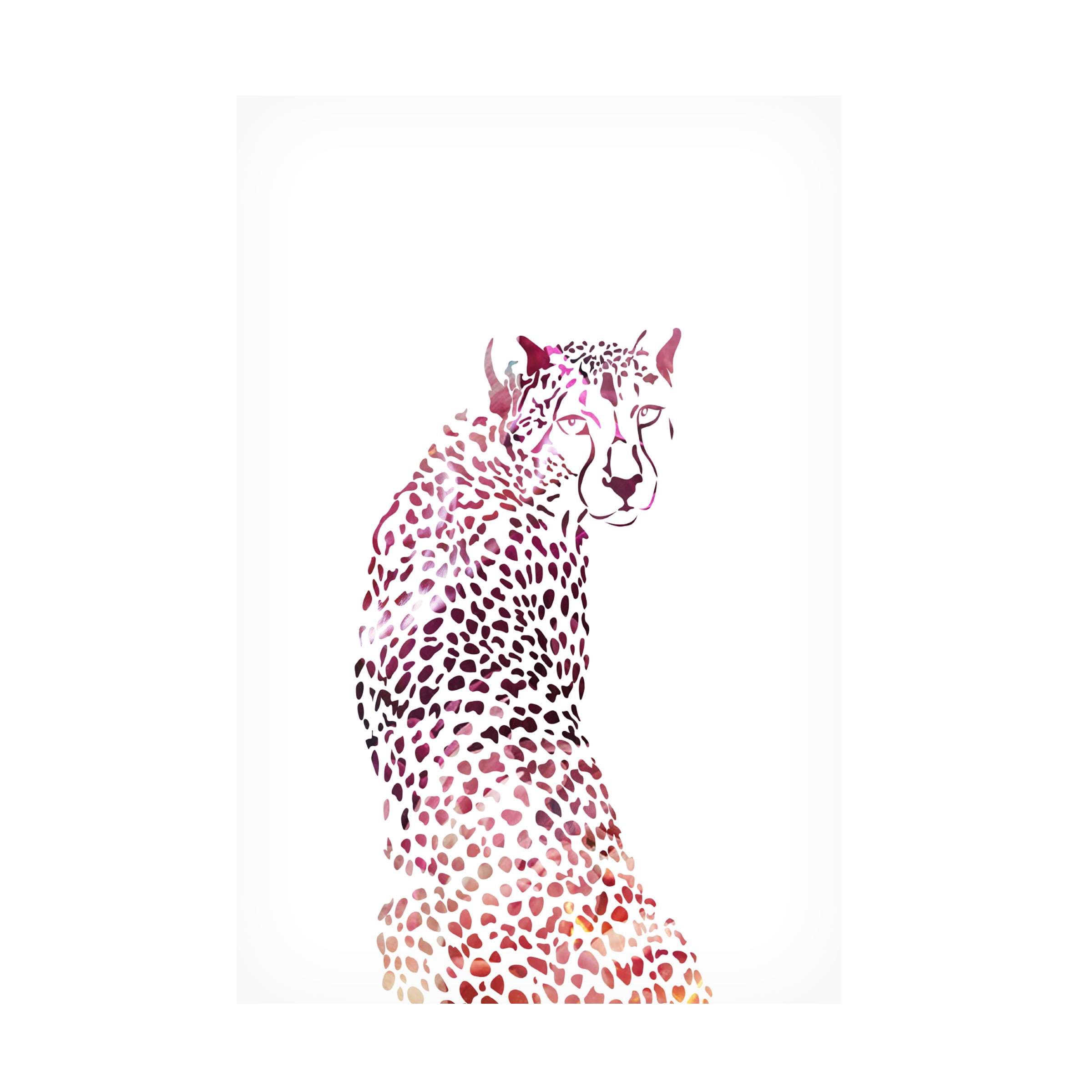 Sarah Manovski 'Pink Cheetah' Canvas Art