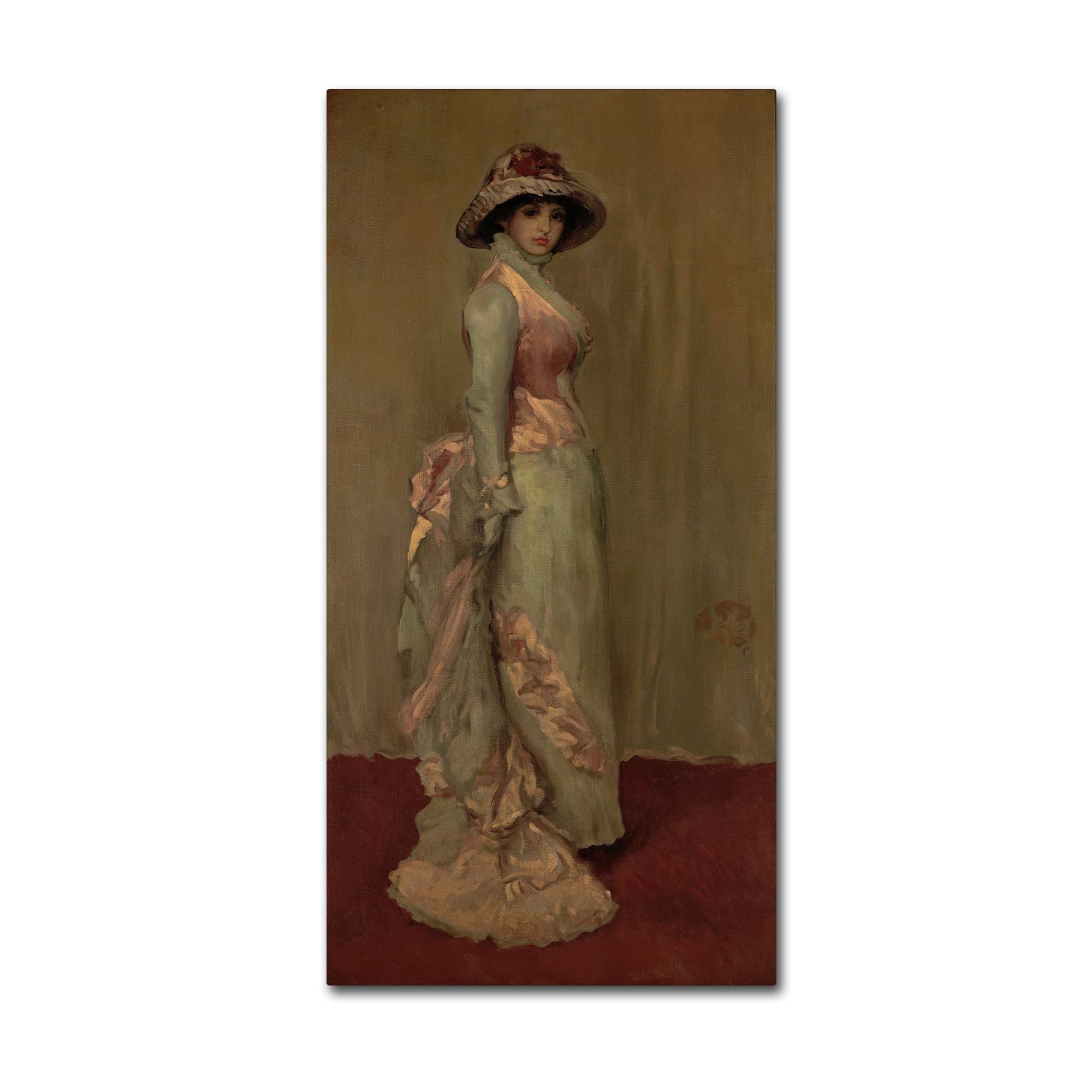 Whistler 'Harmony In Pink And Gray Lady Meux' Canvas Art
