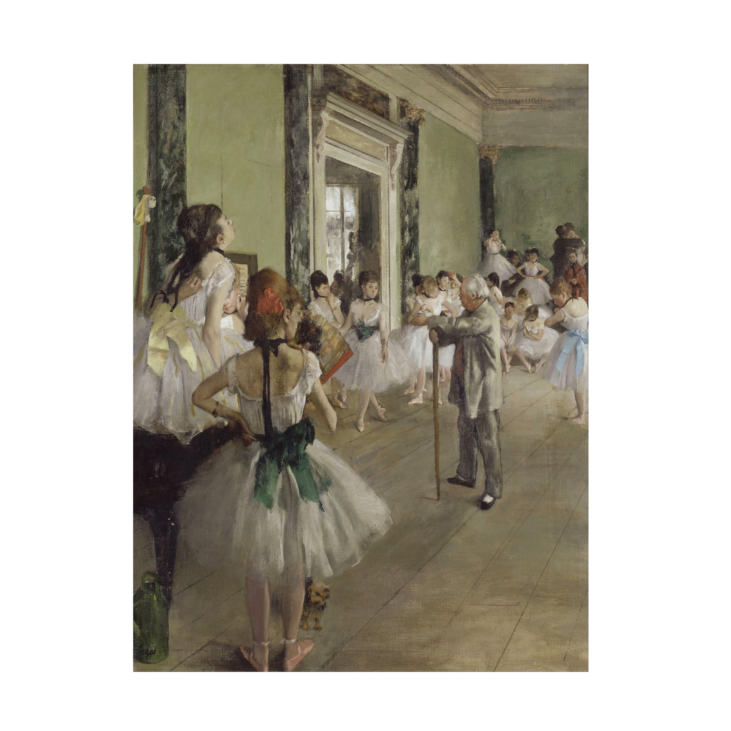 Edgar Degas 'The Ballet Class' Canvas Art