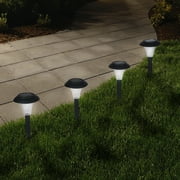 Pure Garden Solar Powered Black Accent Lights - Set of 8