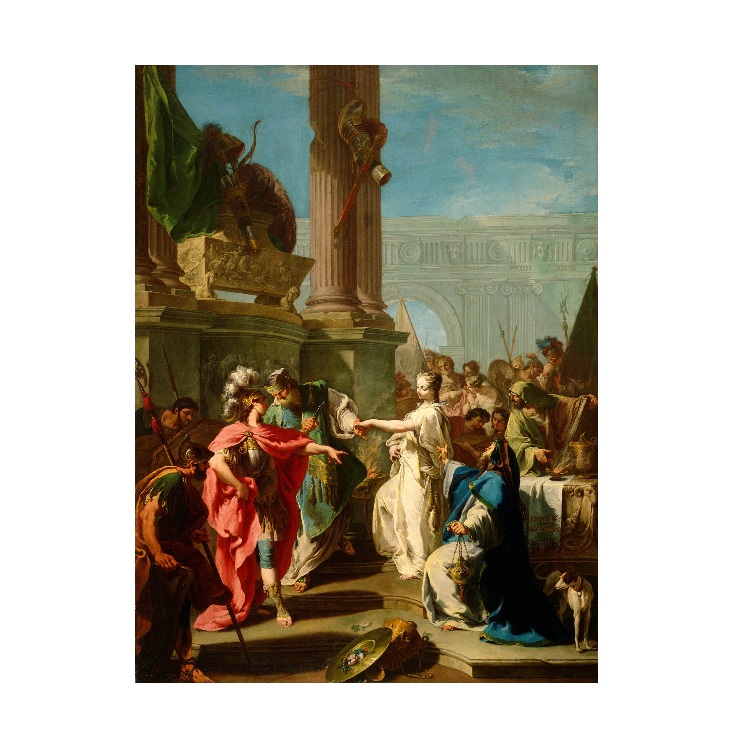 Pittoni 'The Sacrifice of Polyxena' Canvas Art