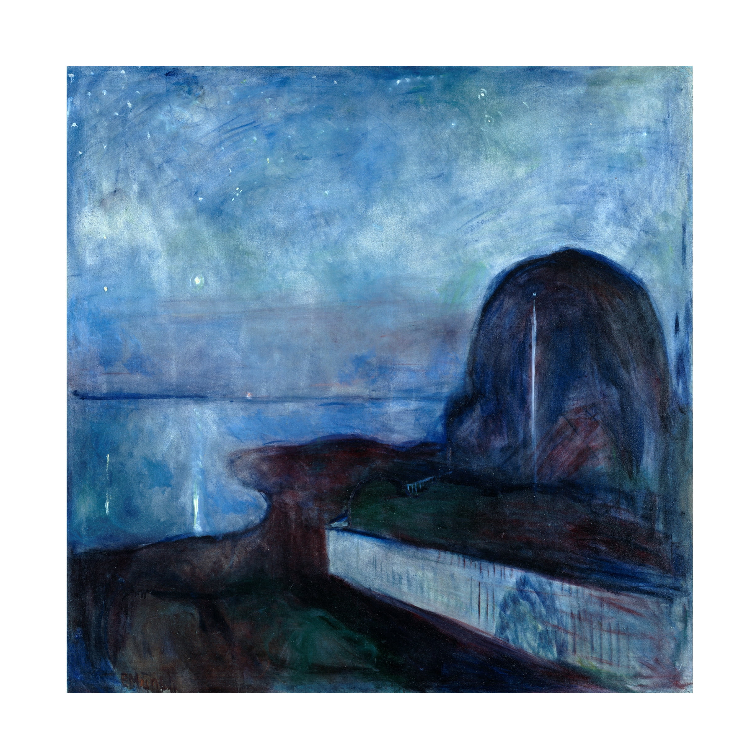 Edvard Munch 'Starry Night' Canvas Art