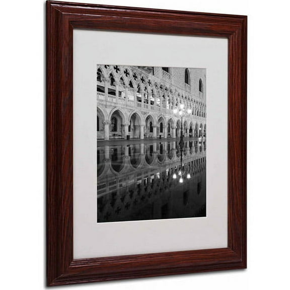 Matted art under acrylic in a wood framed