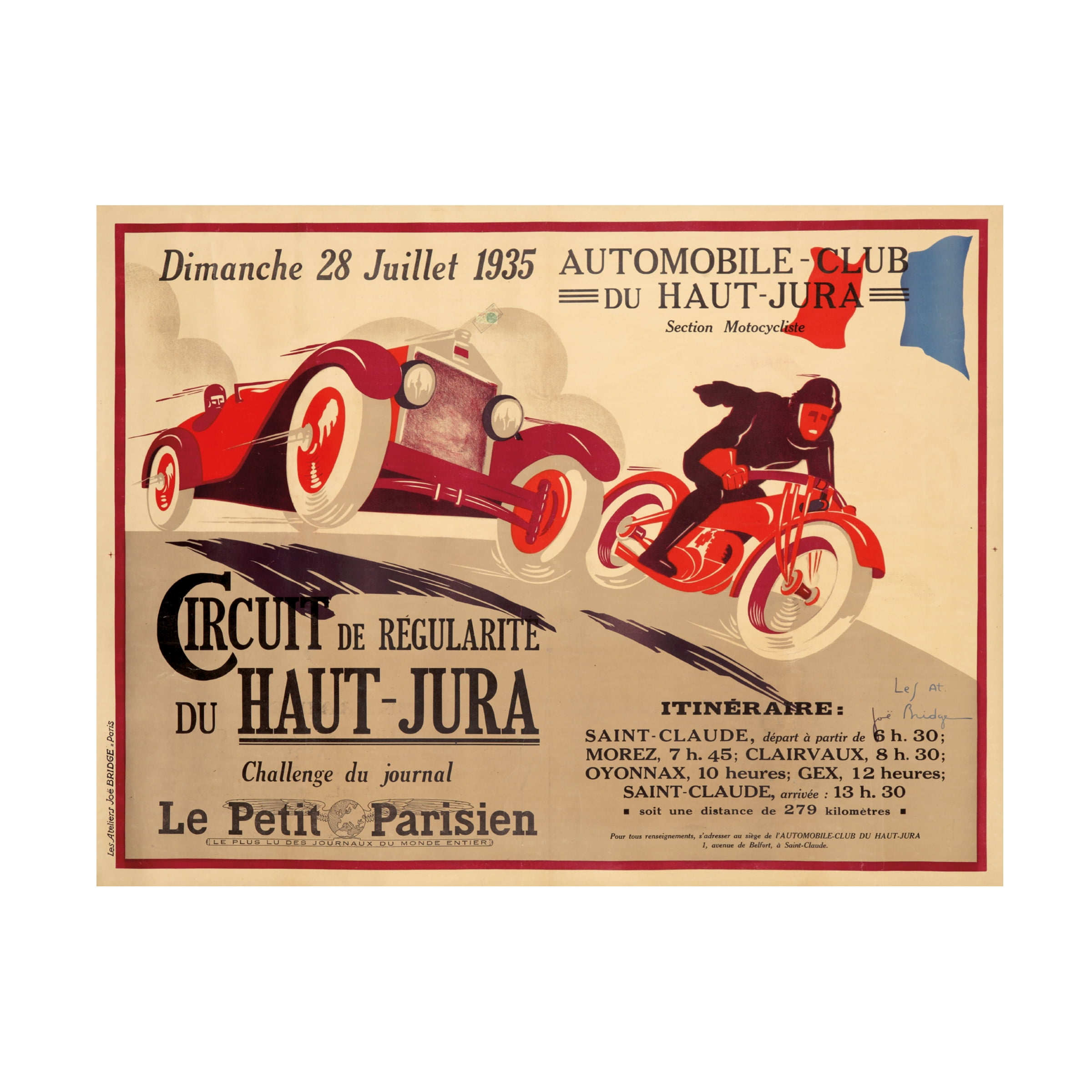 Lantern Press 'Racing 16' Canvas Art