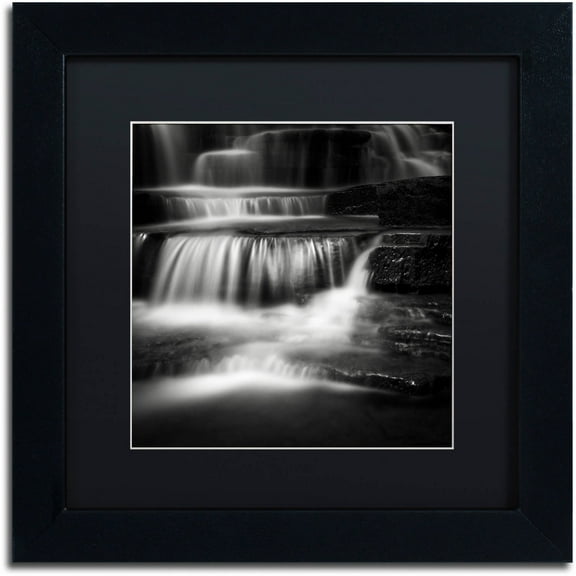 Dave MacVicar 'Cascade' Black Matted Framed Art
