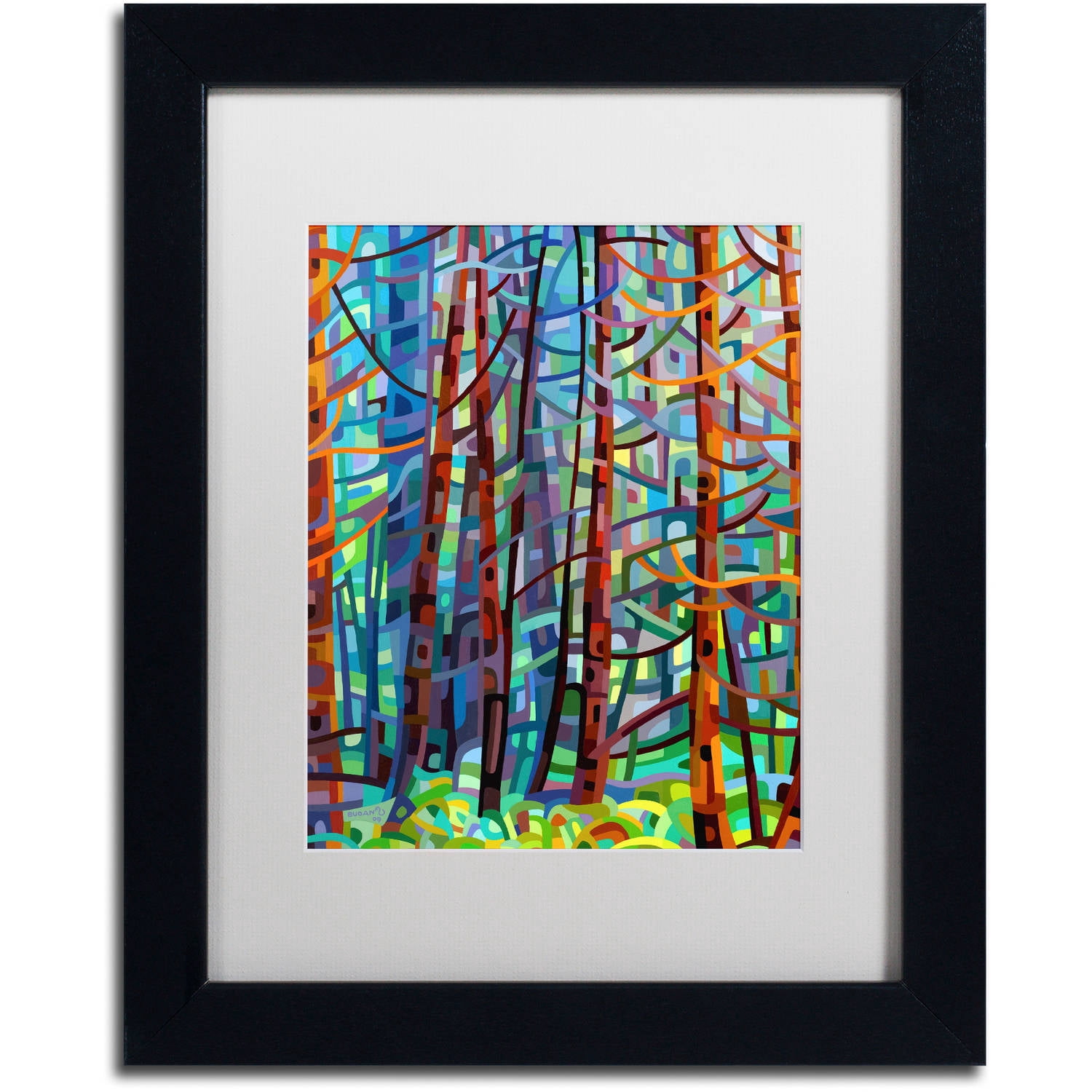 Mandy Budan 'In A Pine Forest' Matted Framed Art