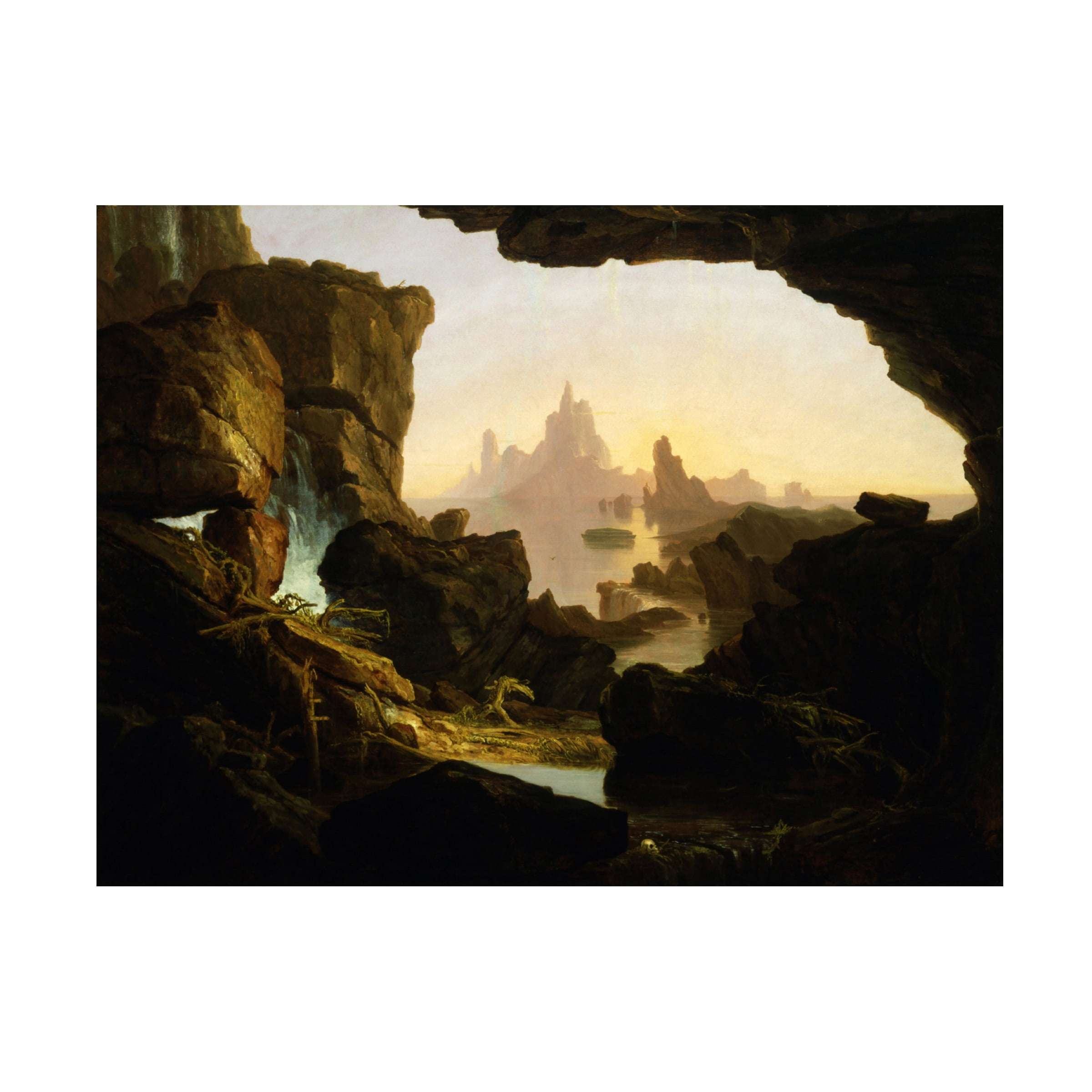 Thomas Cole 'The Subsiding Of The Waters Of The Deluge' Canvas Art