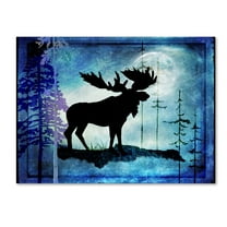 LightBoxJournal 'Midnight Moose' Canvas Art